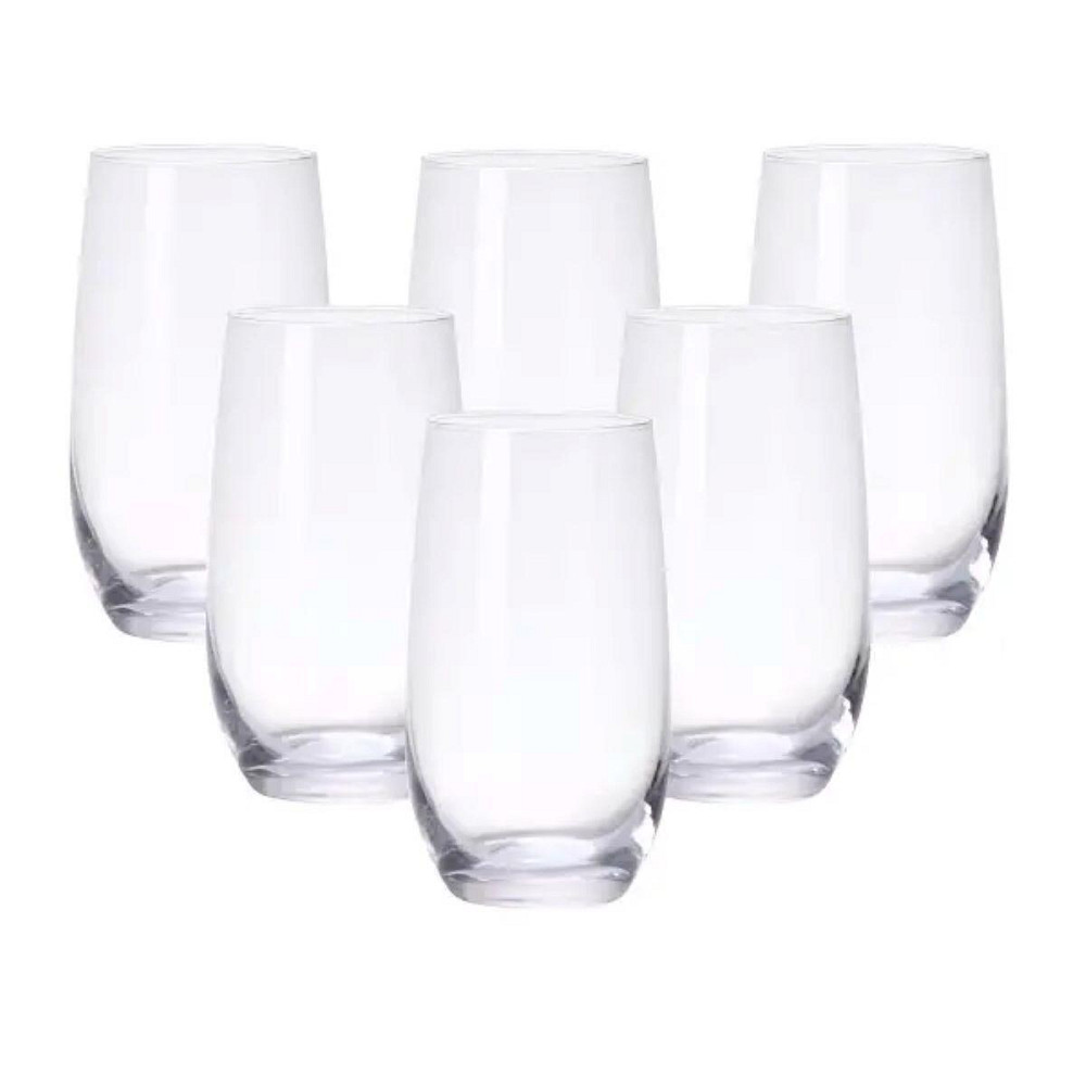 Набір прозорих стаканів 6 шт по 360 мл Київ - фото 1