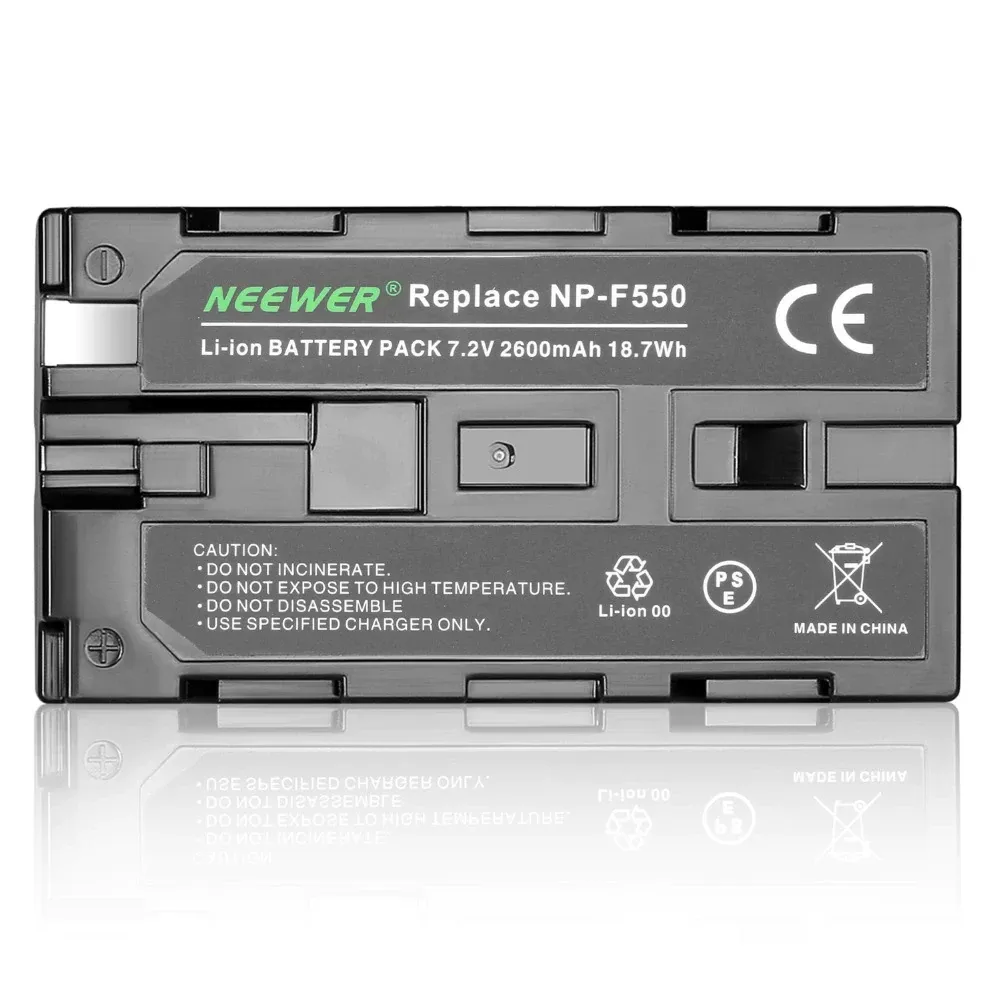 Зарядний Пристрій Neewer Micro USB + 2 Акумулятори NP-F550 2600 мАг для Sony Handycam, LED Світла, Відеокамер та Фотообладнання Київ - фото 8
