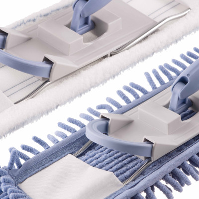 Швабра Ardesto Profe з 3-секційною ручкою 130 см та 2 змінними насадками 40 см Синя (ARHE1132SB) Вінниця - фото 2