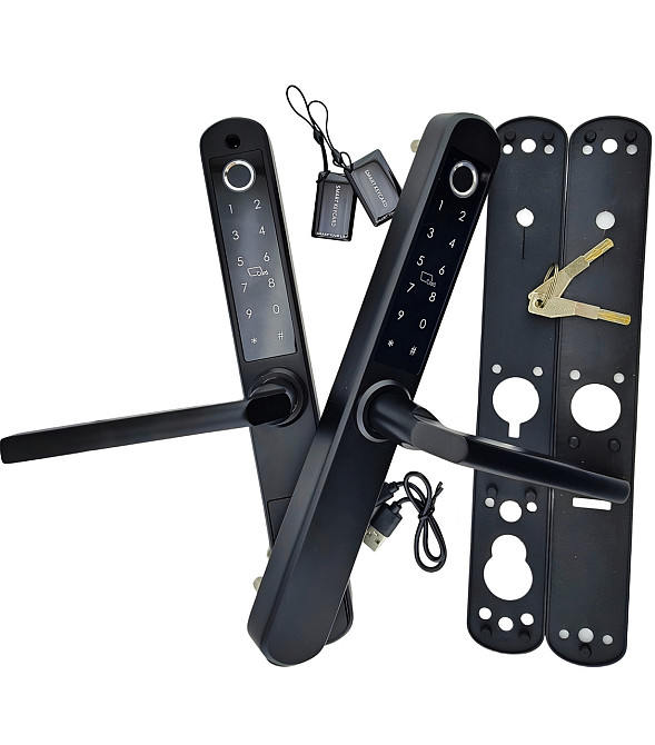 PES Dual чорний дверний розумний замок Київ - фото 5