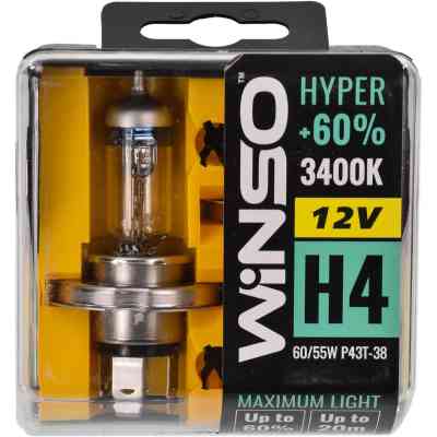 Автолампа WINSO H4 HYPER +60 60/55W (712430) Вінниця
