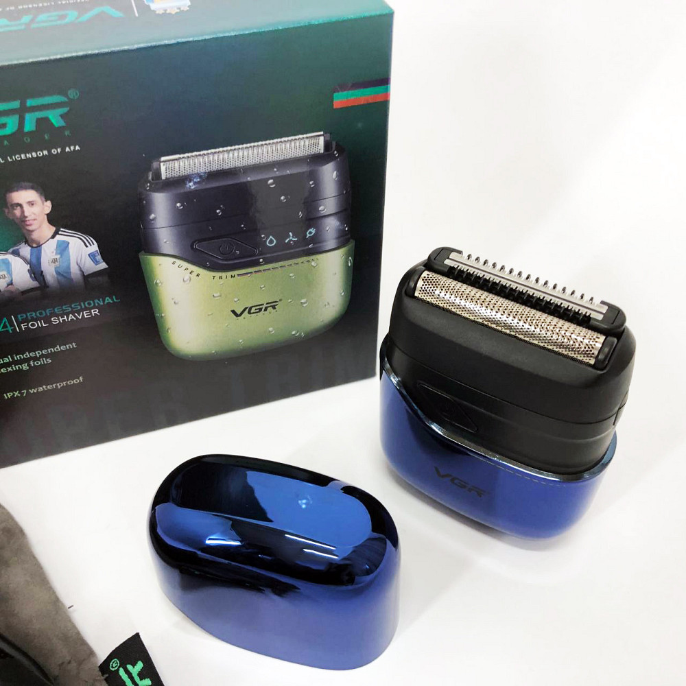 Компактна електробритва чоловіча VGR V-364, Портативна електробритва для бороди, Бритви акумуляторні CG-50 Львів - фото 7