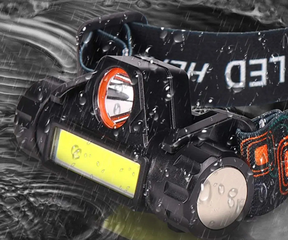 Ліхтарик налобний акумуляторний 1200мАгод XPE+COB AC Prof OPL1314 Київ - фото 4