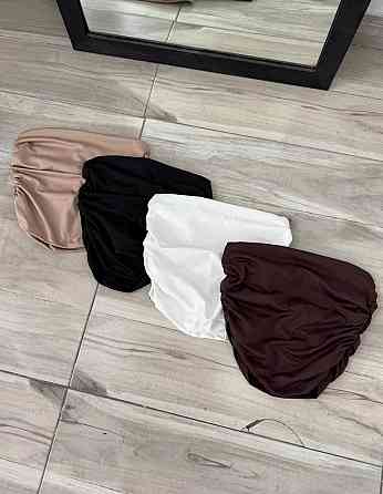 Жіночий літній базовий топ-бандо з турецького мікродайвінгу «elastic» Одеса