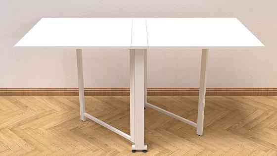 Стіл-книга трансформер Оріон 2 Ferrum-decor 750x1520x730 Білий метал ДСП Біле 16 мм (FRD-104590) Дніпро