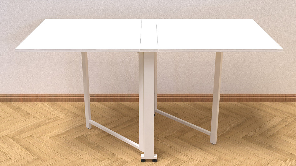 Стіл-книга трансформер Оріон 2 Ferrum-decor 750x1520x730 Білий метал ДСП Біле 16 мм (FRD-104590) Дніпро - фото 5
