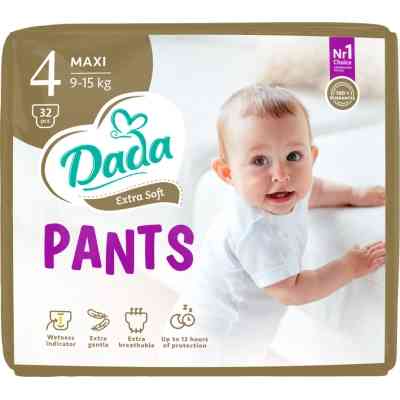 Підгузки Dada Extra Soft 4 Maxi (9-15 кг) 32 шт (4820174980689) Вінниця