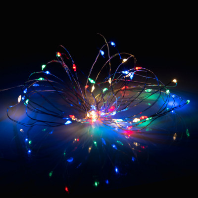 Гірлянда YES! Fun Нитка на мідному дроті 50 LED Різнокольорова 5 м Статична USB (975039) Вінниця - фото 3