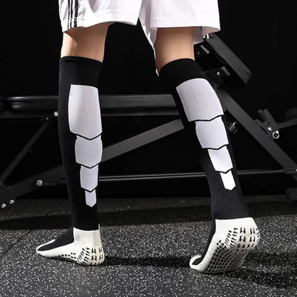 Гетри спортивні, футбольні, тренувальні, ігрові з антиковзаючим покриттям чорні ,розмір L Кам'янець-Подільський - фото 4