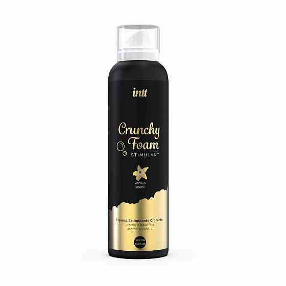 Премиум массажная пена Intt Crunchy Foam - Vanilla (150 мл) экстраувлажняющая Sex Aura Киев