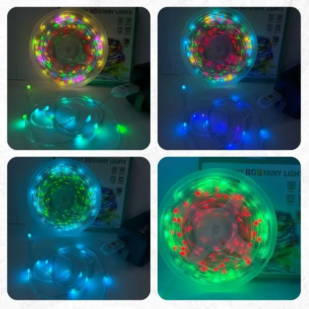 Гірлянда мідний дріт тройний ПВХ 20м USB додаток регульована яскравість 200LED (мікс) 20M-200LED-APP Одеса - фото 4