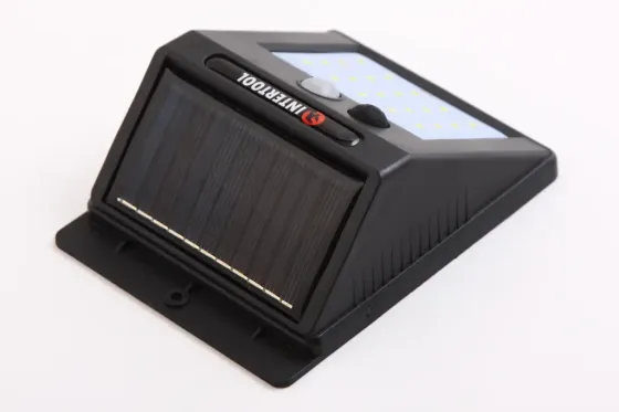 Светильник настенный аккумуляторный 20SMD, уличный, солнечная панель, датчик движения Intertool Винница