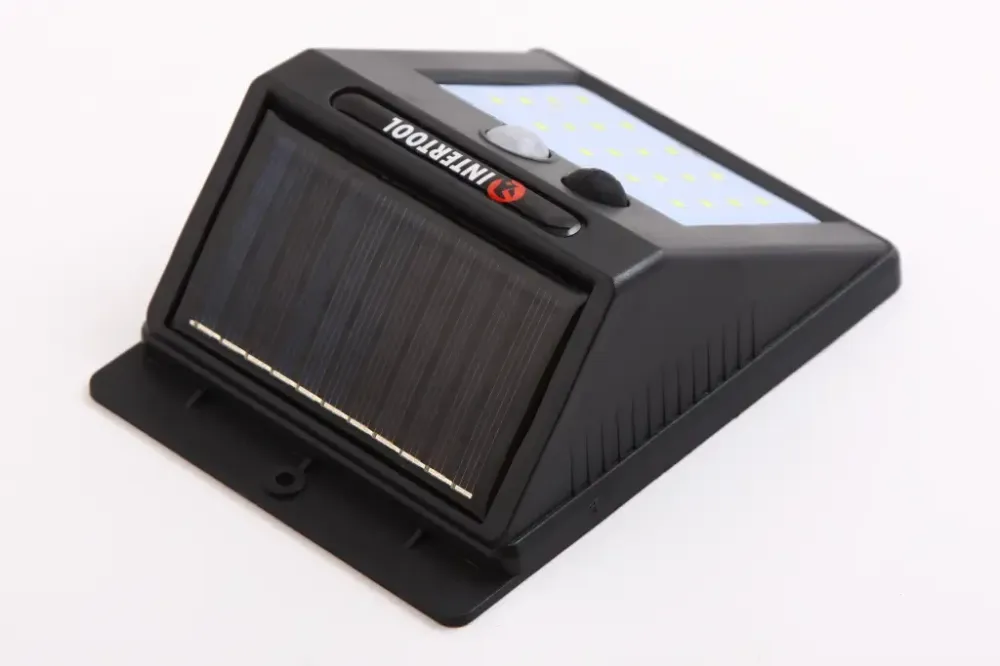 Светильник настенный аккумуляторный 20SMD, уличный, солнечная панель, датчик движения Intertool Винница - изображение 3