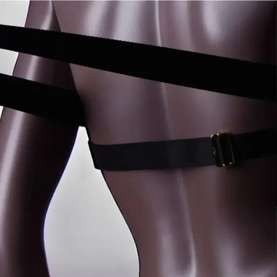 Комплект Пони UPKO портупея и упряжь с кляпом, черный Sex Aura Киев
