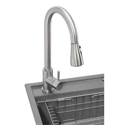 Мийка кухонна GRANADO Basic Estella grafito (+ змішувач Campo LUX inox + дозатор Redondo inox + кошик (ksg0109) Вінниця