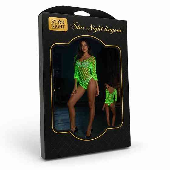 Боди сетка Star Night в крупную сетку, светится в темноте, черное, OS (S–L) Sex Aura Киев