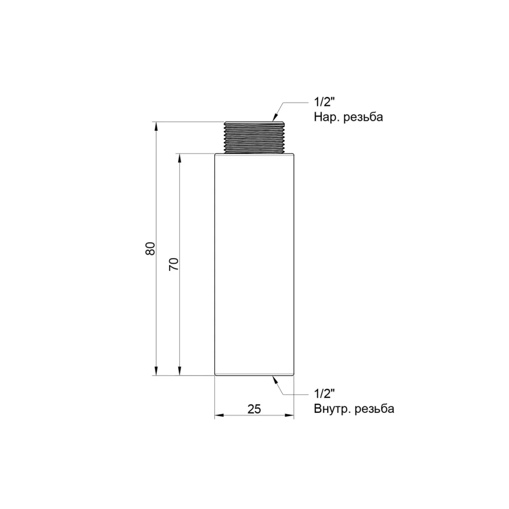 Подовжувач Icma 70х1/2" No19 Київ - фото 2