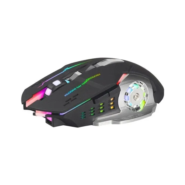 Беспроводная игровая мышка T2 RGB подсветка USB Charge+Bluetooth бесшумная со встроенным аккумулятором Black Запорожье - изображение 3