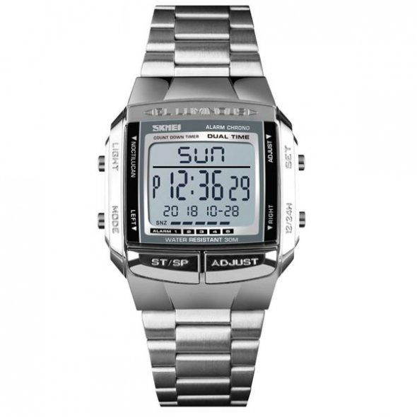 Спортивний годинник Skmei Illuminator Сріблястий Київ - фото 4