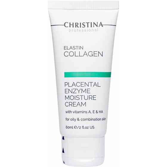 Зволожувальний крем для жирної шкіри Christina Elastin Collagen Placental Enzyme Moisture Cream 60 мл Дніпро
