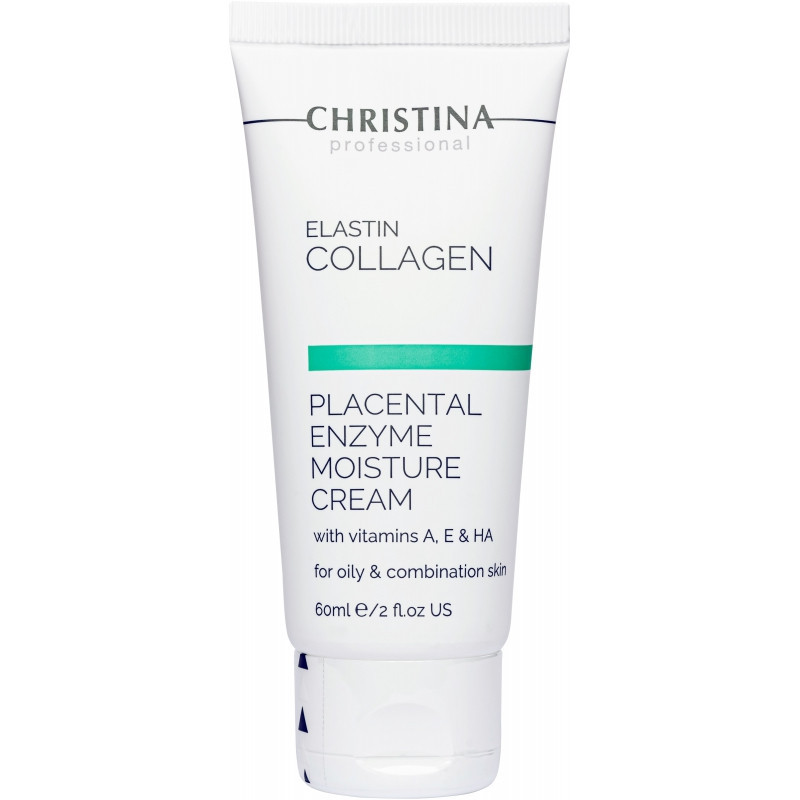 Зволожувальний крем для жирної шкіри Christina Elastin Collagen Placental Enzyme Moisture Cream 60 мл Дніпро - фото 1