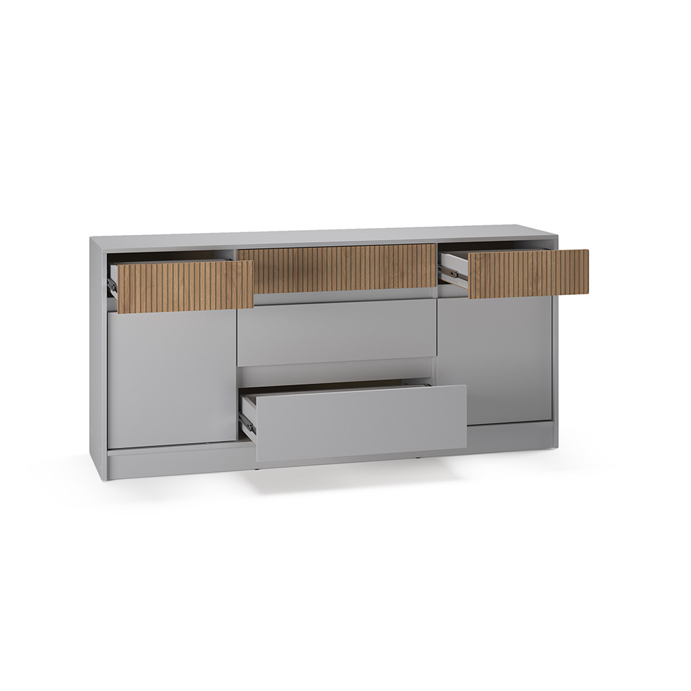 Великий комод із дверима та шухлядами Еверест Стайл-1600 160,2х39х75,4 см Кашемір/Канелла (DTM-073570) Львів - фото 5