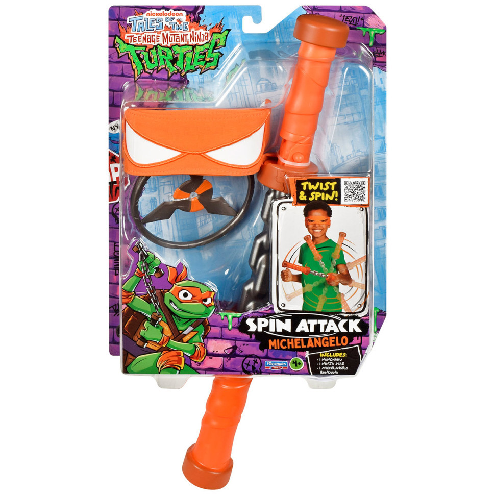 Ігровий набір "Нунчаки Мікеланджело Обертальний удар" 84268 "Черепашки-Ніндзя MOVIE III" W3 Вінниця - фото 1