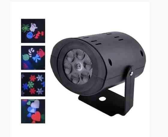 Лазерный диско проектор ST 7006 / W665 12LED елочки и снежинки Винница