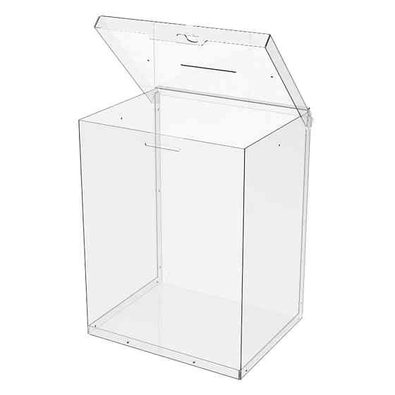 Ящик EKOSTAR с замком для пожертвований и сбора денег 250x200x320. Объем 16 литров Киев