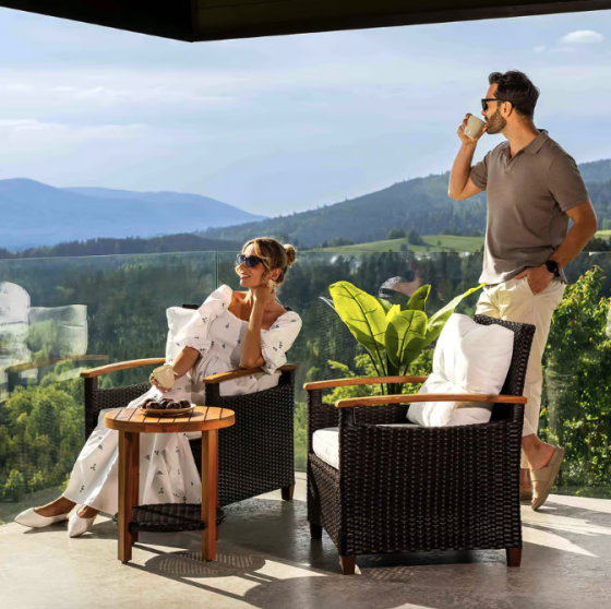 Комплект садових меблів Di Volio Arde коричневий/кремовий Київ