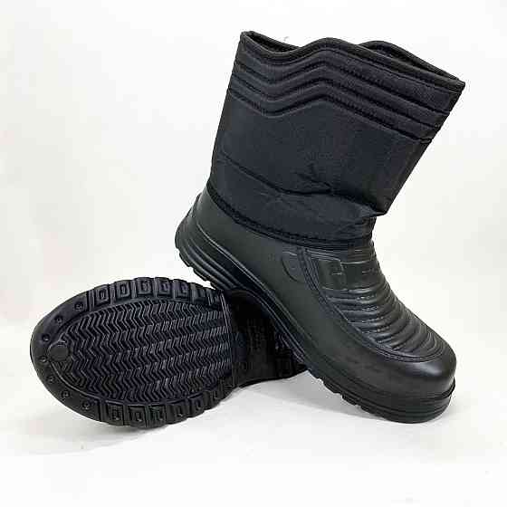 Сапоги мужские утепленные короткие 44р, Бурки низкие, Обувь рабочая спецобувь, Прочная обувь для мужчин QT-76 Львов