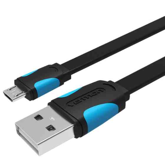 Кабель USB 2.0 AM-micro BM 2.0м Black Vention Вінниця