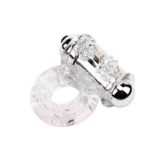 Эрекционное виброкольцо Chisa Get Lock Vibrating Bull Ring, прозрачное Sex Aura Киев