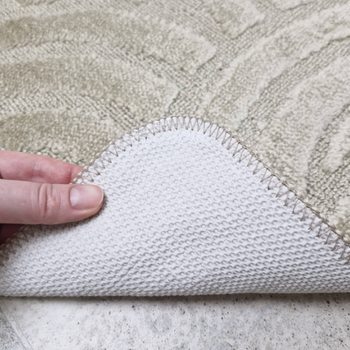 Набір килимків для ванної 2шт 50*80см+40*50см U-виріз Рамка Econom бежевий поліпропілен Дариана Житомир - фото 8