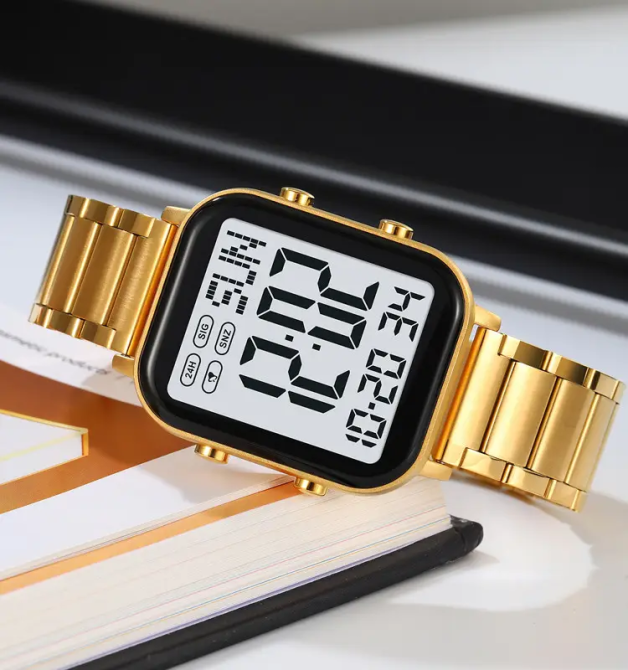 Чоловічий наручний годинник Skmei 2259 (Золотистий з білим) Київ - фото 4