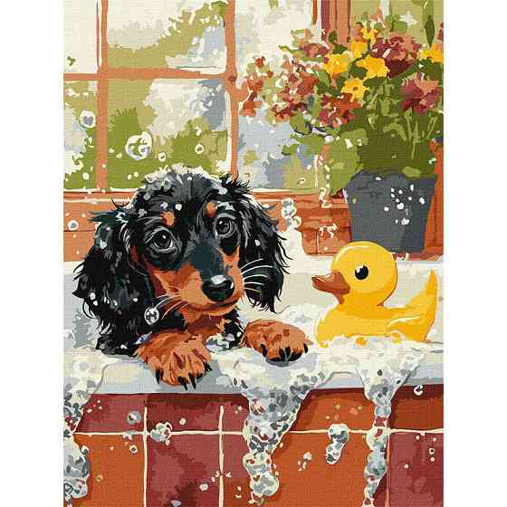 Картина за номерами "Купання з качечкою" ©art_selena_ua KHO6811, 30х40 см Вінниця