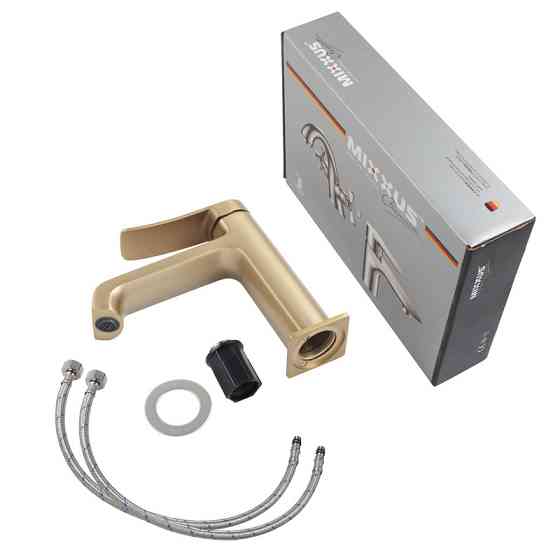 Змішувач для умивальника Mixxus Premium DALI 001 NUT Brushed Gold   ( MI6762 ) 34982 Харків