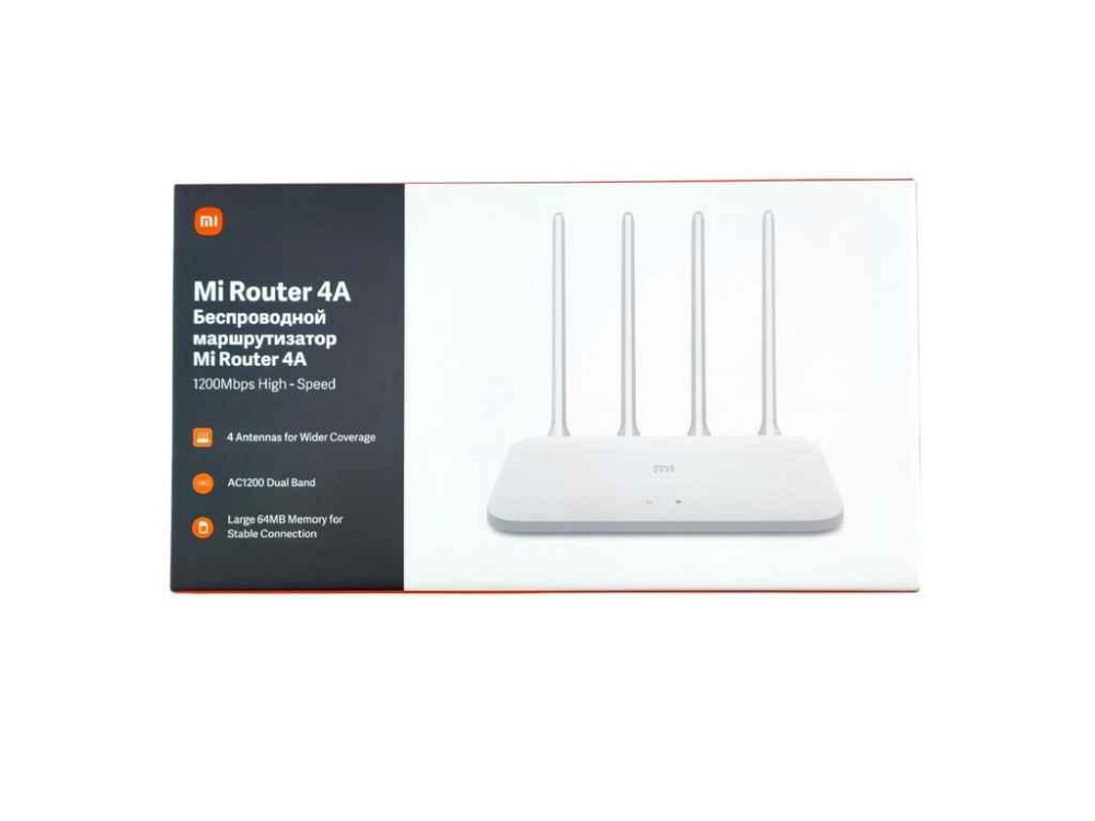 WI-FI роутер Mi 4A Wi-Fi 1200Мбит/с/2xLAN/1xWAN/802.11AC/2.4 ГГц/5 ГГц/4 антени/память 64Мб ТМ Xiaomi Київ - фото 1