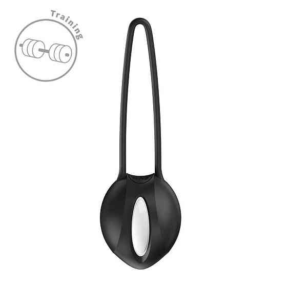 Вагінальна кулька Fun Factory SMARTBALL UNO Black, одинарна, діаметр 3,6 см Sex Aura Київ