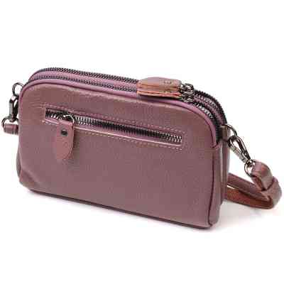 Сумка Vintage Из натуральной кожи Пудровая (22126) Винница