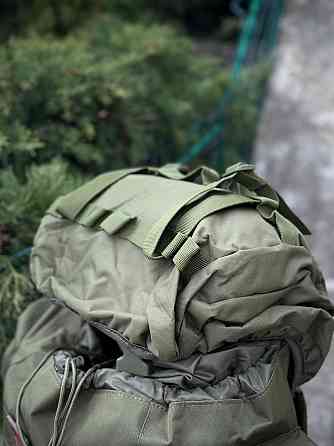 Тактичний військовий рюкзак олива 120 л, матеріал Оксфорд, каркасний, водонепроникний, міцний Львів