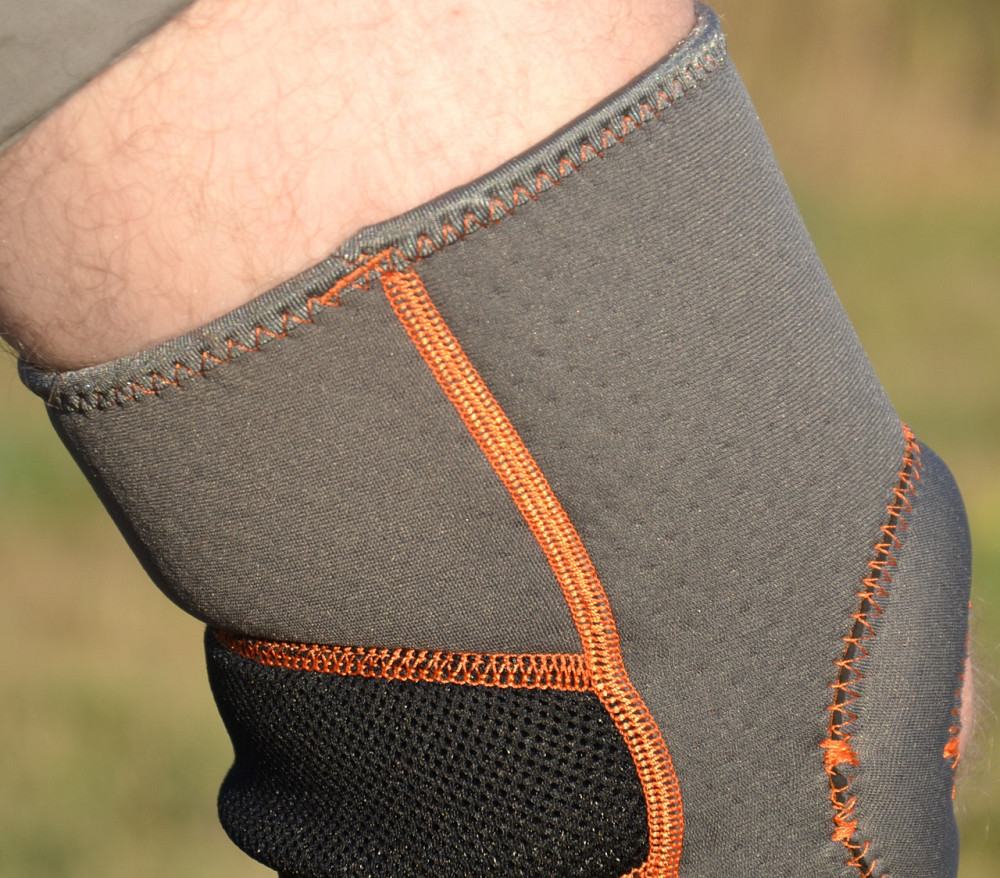 Наколінник MadMax MFA-297 Knee Support with Patella Stabilizer Dark Grey/Orange L Киев - изображение 5
