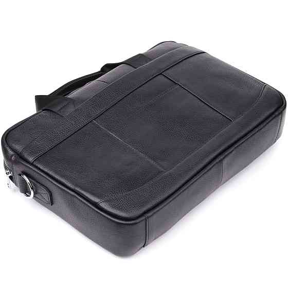 Деловой портфель для мужчин из натуральной кожи Vintage 23039 Черный Киев