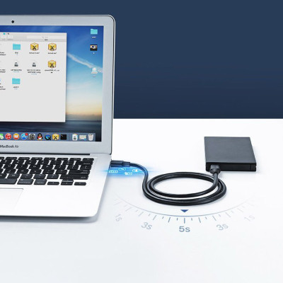 Дата кабель USB 2.0 AM/AM 0.5m US102 black Ugreen (10308) Винница - изображение 10