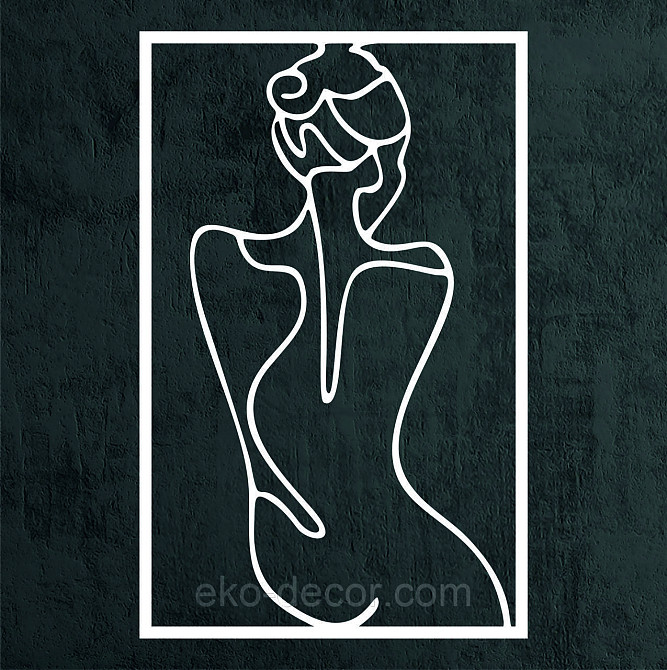 Декоративное настенное Панно «Женщина», Декор на стену 70*44 см, Белый Киев - изображение 8
