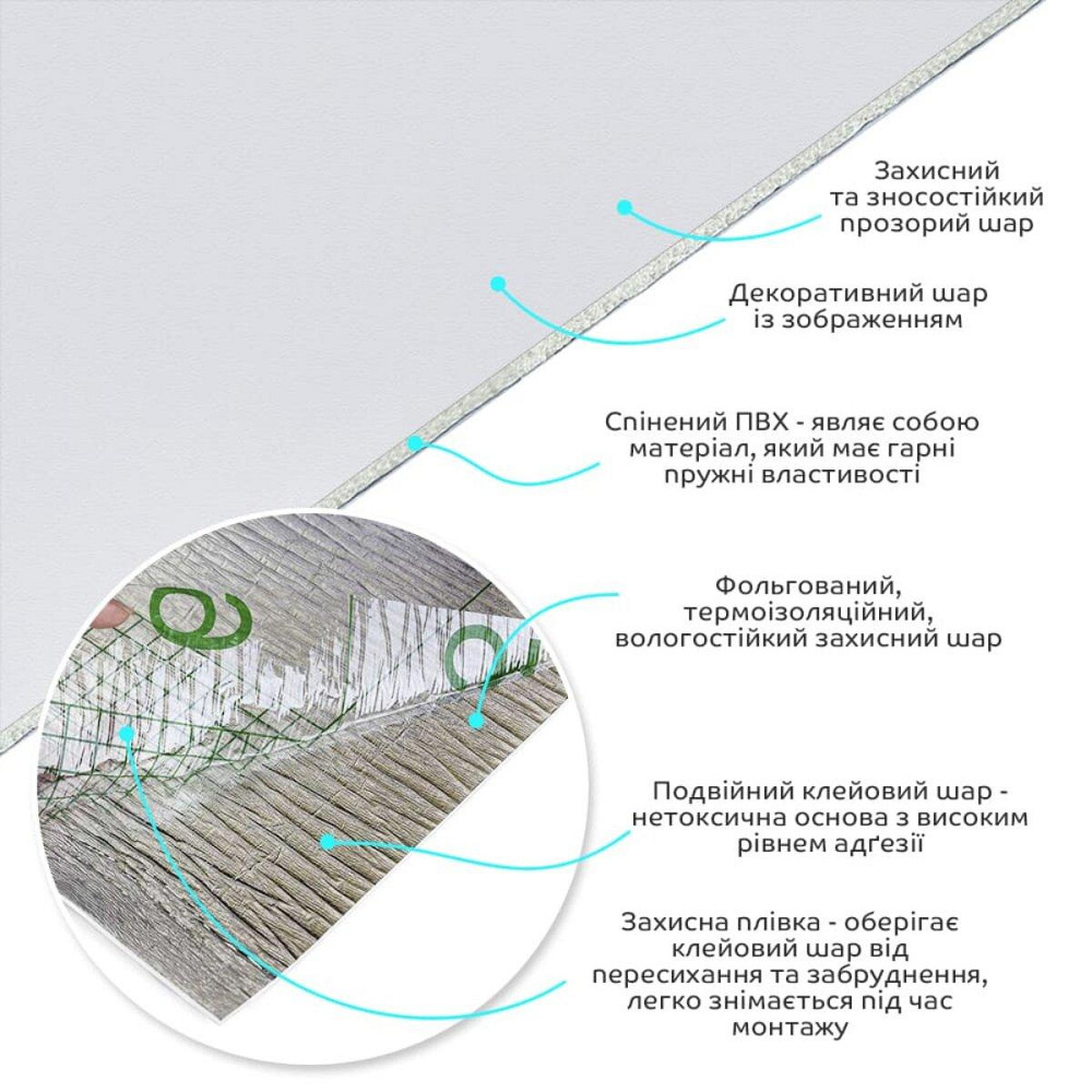 Виниловая самоклеящаяся плитка в рулоне Киев - изображение 2