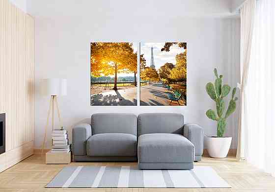 Модульная картина в гостиную / спальню   Париж  TLV-2_069 90x132 см Київ