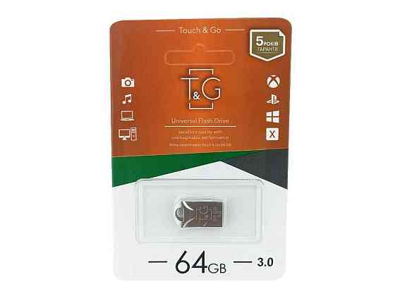 Флешка USB 64GB 3.0 106 Metal сталева коротка ТМ TG Київ