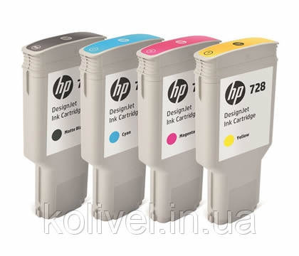 HP 728 DesignJet Cyan, 300 ml (F9K17A) Киев - изображение 1
