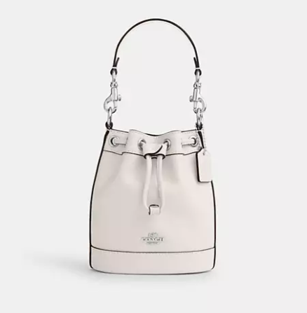 Женская кожаная сумка Bucket Bag (Белая) Винница
